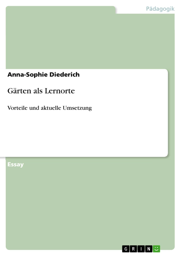 Title: Gärten als Lernorte