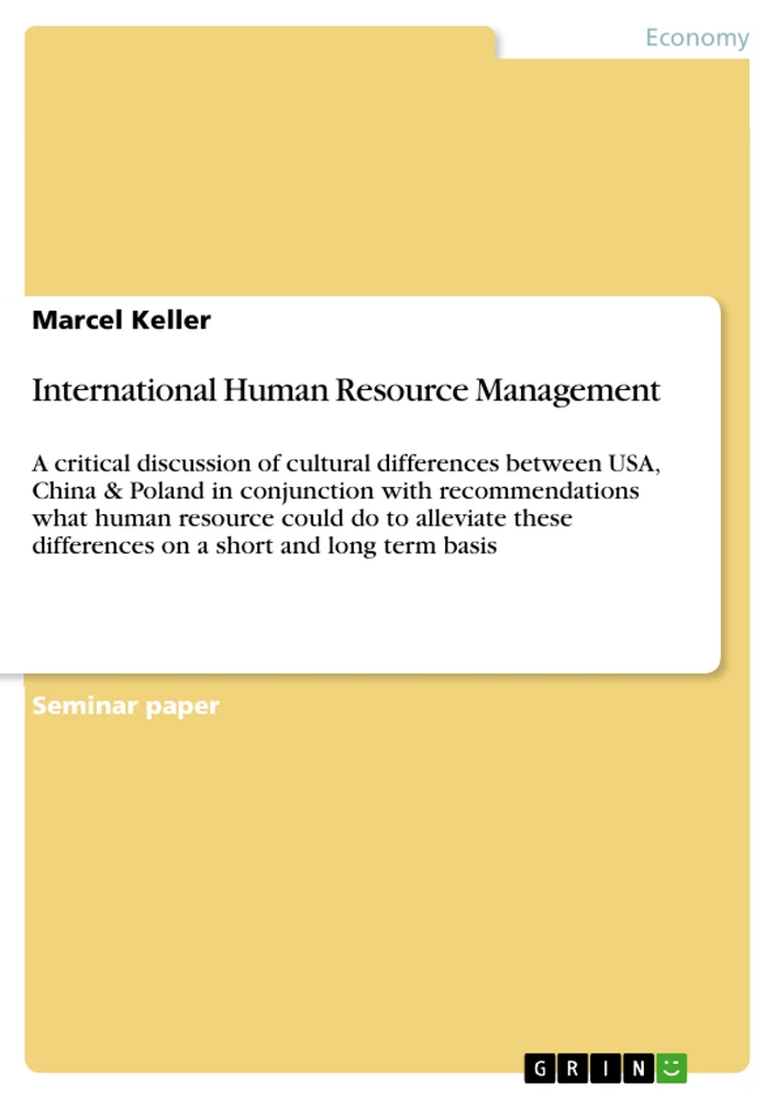 Title: International Human Resource Management