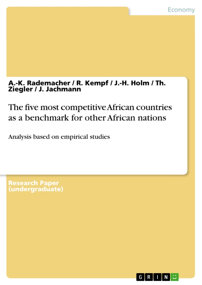 Title: The five most competitive African countries as a benchmark for other African nations