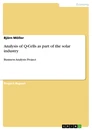 Titel: Analysis of Q-Cells as part of the solar industry