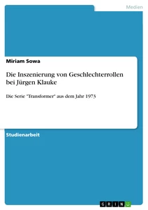 Título: Die Inszenierung von Geschlechterrollen bei Jürgen Klauke