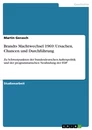 Título: Brandts Machtwechsel 1969: Ursachen, Chancen und Durchführung