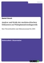 Titel: Analyse und Kritik der medizin-ethischen Diskussion zur Präimplantationsdiagnostik