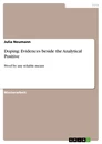 Titre: Doping: Evidences beside the Analytical Positive