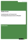 Title: Landeskunde im Deutsch als Fremdsprachenunterricht im Wandel