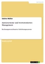 Title: Anreizsysteme und wertorentiertes Management