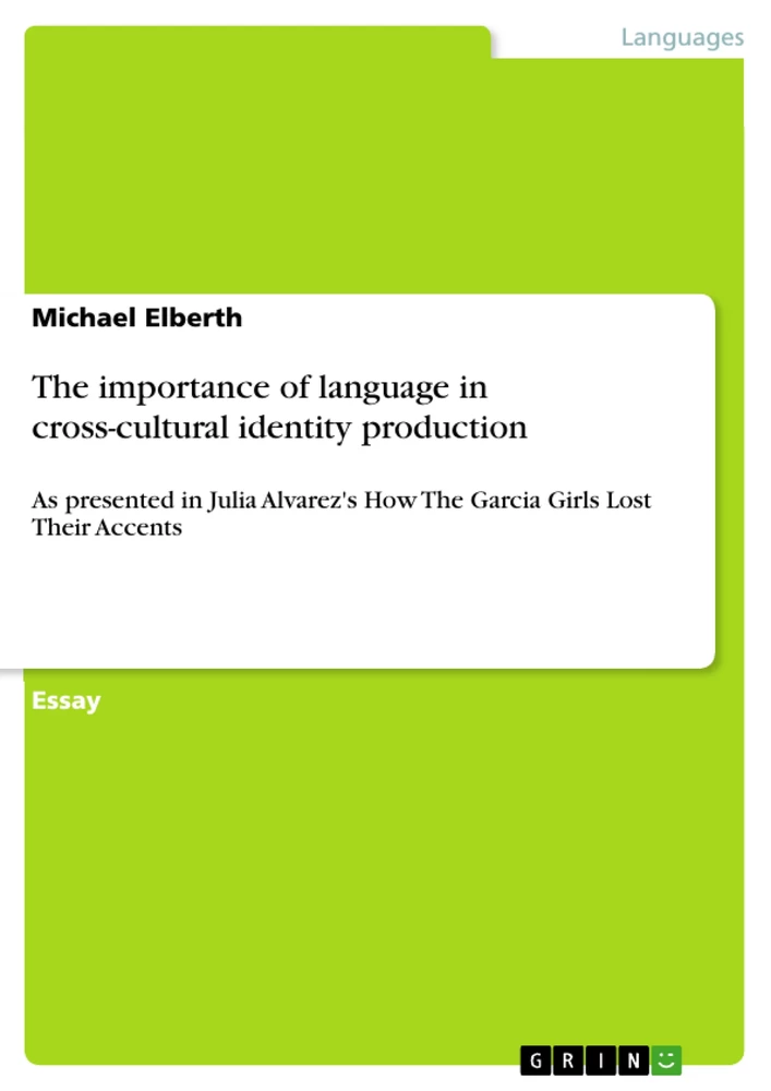 Title: The importance of language in cross-cultural identity production