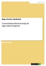Titre: Unternehmensbesteuerung im Alpe-Adria-Vergleich