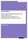 Titel: Klonierung der Kodierungssequenz der kleinen Einheit der Methylamin-Dehydrogenase aus Hyphomicrobium zavarzinii ZV 580