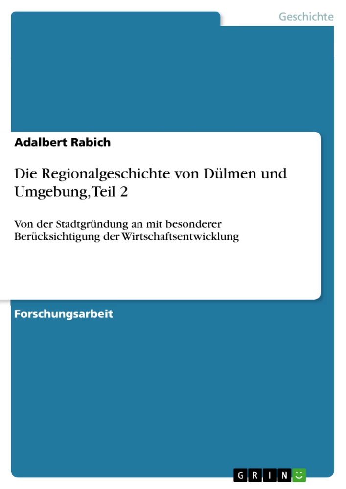 Title: Die Regionalgeschichte von Dülmen und Umgebung, Teil 2