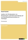 Titre: Analyse der Preiskenntnis von Konsumenten und deren Auswirkung auf ein Einzelhandelsunternehmen in Thüringen