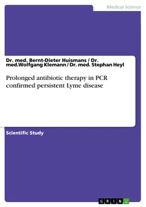 Título: Prolonged antibiotic therapy in PCR confirmed persistent Lyme disease