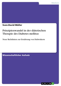 Título: Prinzipienwandel in der diätetischen Therapie des Diabetes mellitus