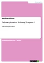 Título: Erdgasexploration Bohrung Kempten I