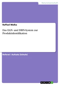 Título: Das EAN- und ISBN-System zur Produktidentifikation