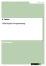 Título: Child Rights Programming