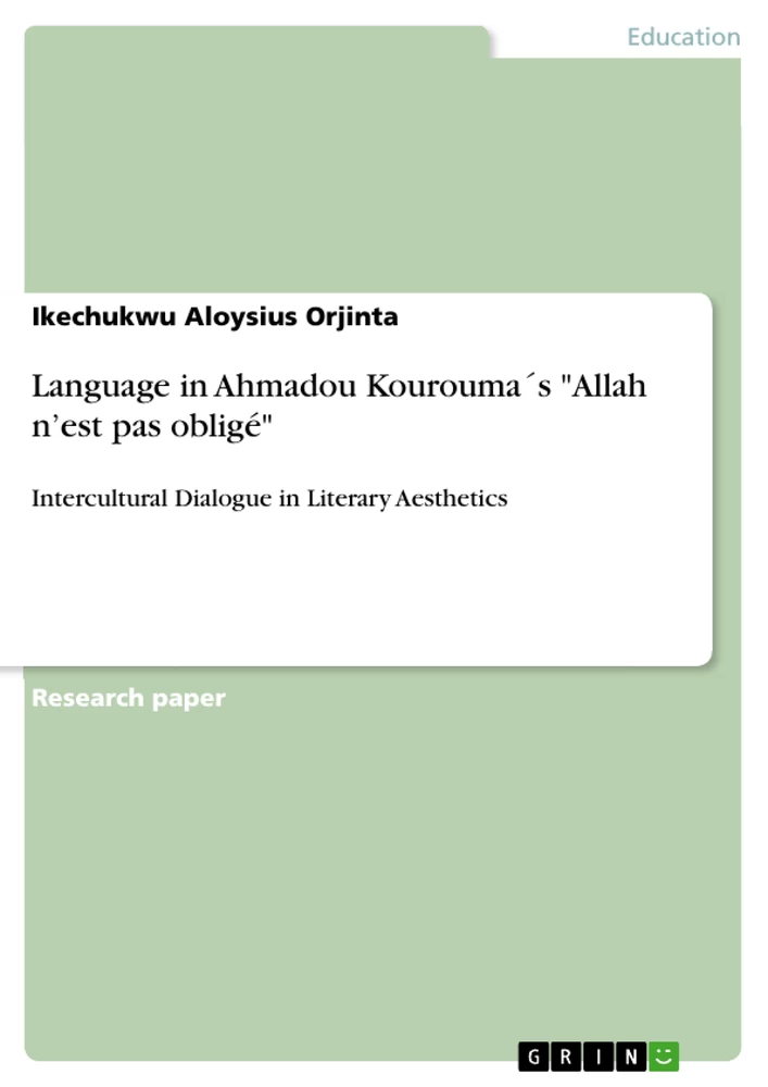 Title: Language in Ahmadou Kourouma´s "Allah n’est pas obligé"