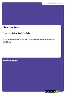 Titel: Inequalities in Health