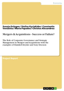 Título: Mergers & Acquisitions - Success or Failure? 