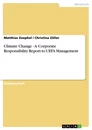 Titel: Climate Change - A Corporate Responsibility Report to UEFA Management