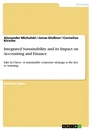 Titel: Integrated Sustainability and its Impact on Accounting and Finance
