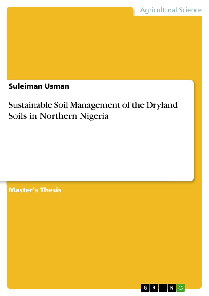 Titel: Sustainable Soil Management of the Dryland Soils in Northern Nigeria