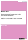 Título: Interkommunale Kooperation in der Gewerbeflächenpolitik