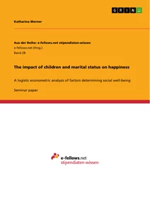 Titre: The impact of children and marital status on happiness 