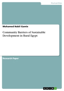 Title: Community Barriers of Sustainable Development in Rural Egypt