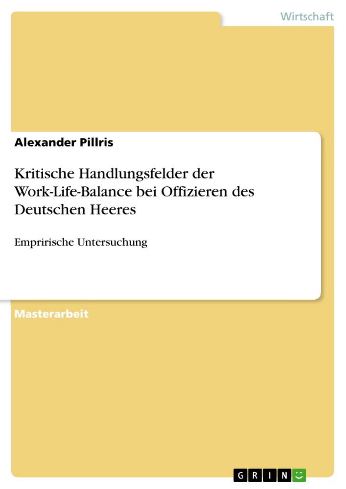 Titel: Kritische Handlungsfelder der Work-Life-Balance bei Offizieren des Deutschen Heeres