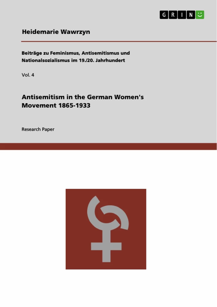 Titel: Antisemitism in the German Women's Movement 1865-1933