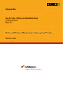 Titel: Role and Effects of Budgeting in Managerial Practice