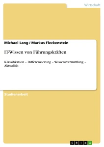 Title: IT-Wissen von Führungskräften