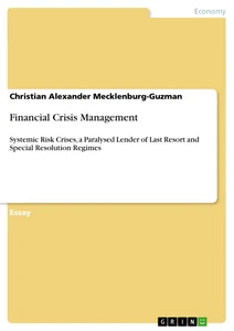 Titre: Financial Crisis Management