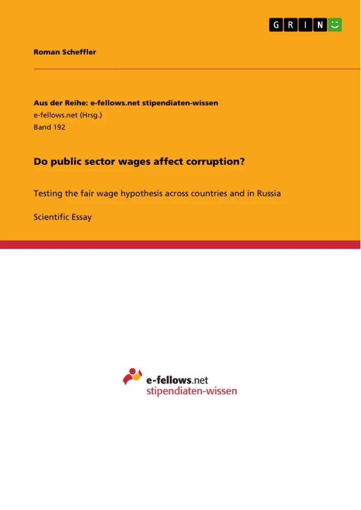 Title: Do public sector wages affect corruption?