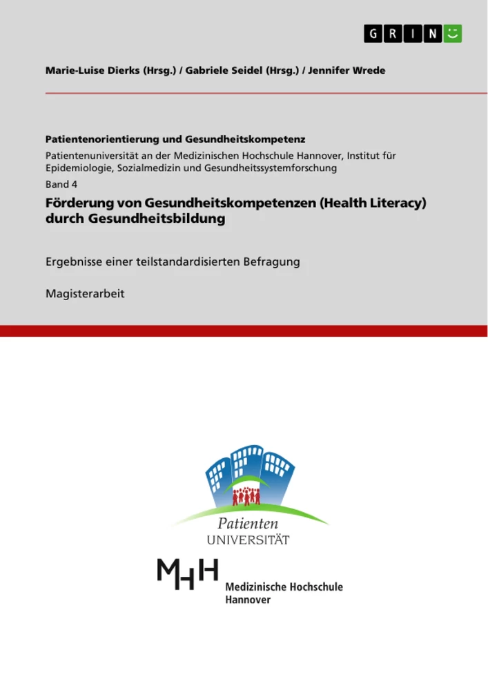 Titel: Förderung von Gesundheitskompetenzen (Health Literacy) durch Gesundheitsbildung