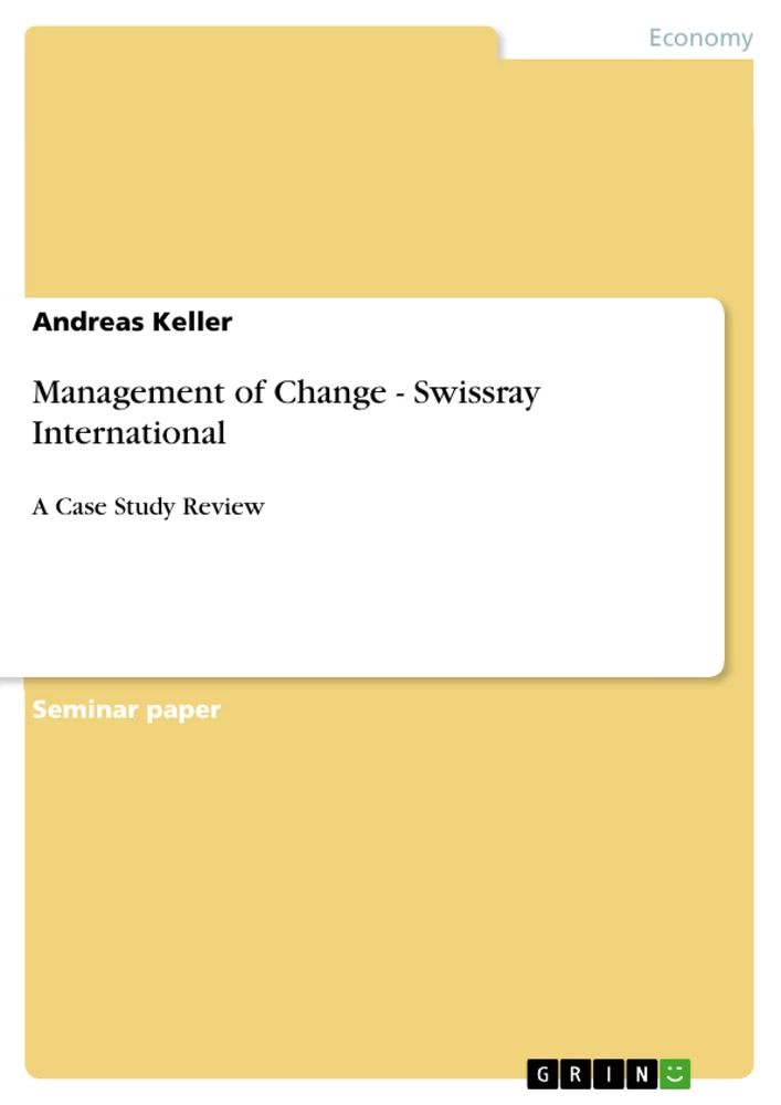 Title: Management of Change - Swissray International