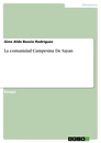 Título: La comunidad Campesina De Sayan