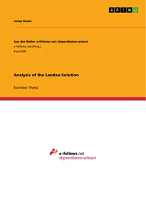 Title: Analysis of the Landau Solution