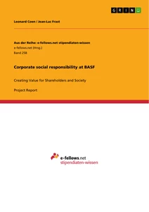 Titel: Corporate social responsibility at BASF