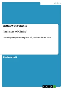 Titel: "Imitators of Christ"