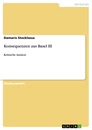 Título: Konsequenzen aus Basel III