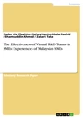 Title: The Effectiveness of Virtual R&D Teams in SMEs: Experiences of Malaysian SMEs