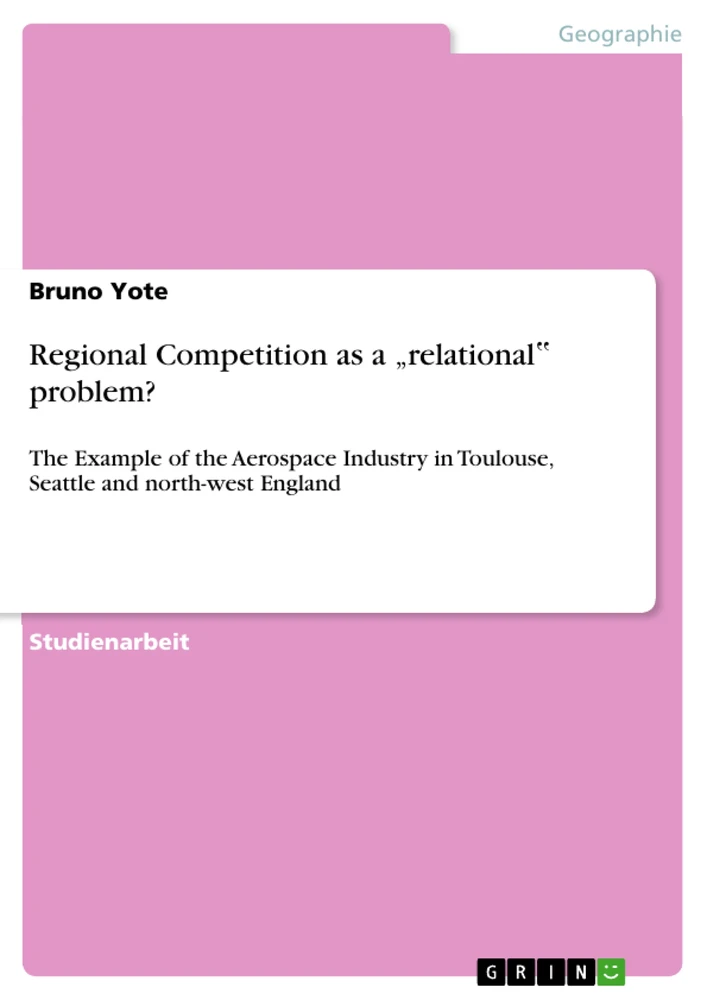 Title: Regional Competition as a „relational‟ problem?