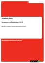 Titre: Staatsverschuldung 2011