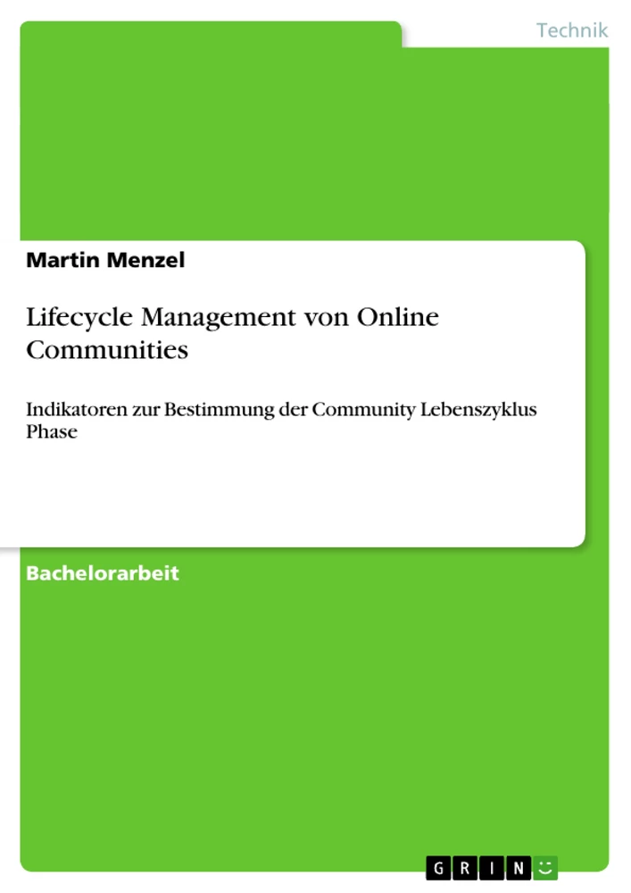 Titel: Lifecycle Management von Online Communities