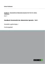 Titre: Handbuch Grammatik der albanischen Sprache - Teil I