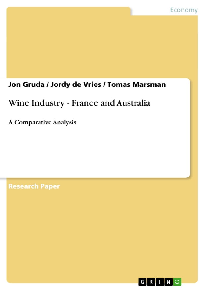 Title: Wine Industry - France and Australia