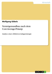 Titre: Vermögensaufbau nach dem Cost-Average-Prinzip