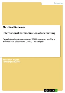 Titel: International harmonization of accounting